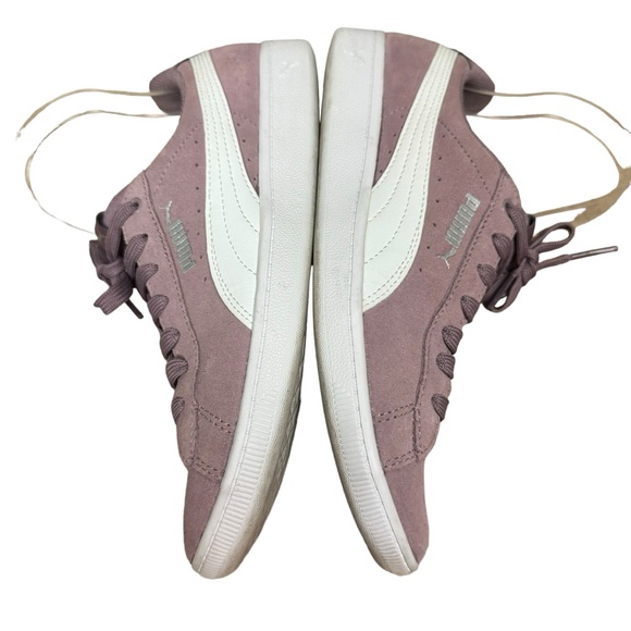 Puma Women's Vikky Classic Low-Top Sneakers Elderberry Suede US Size 8 - Picture 1 of 7